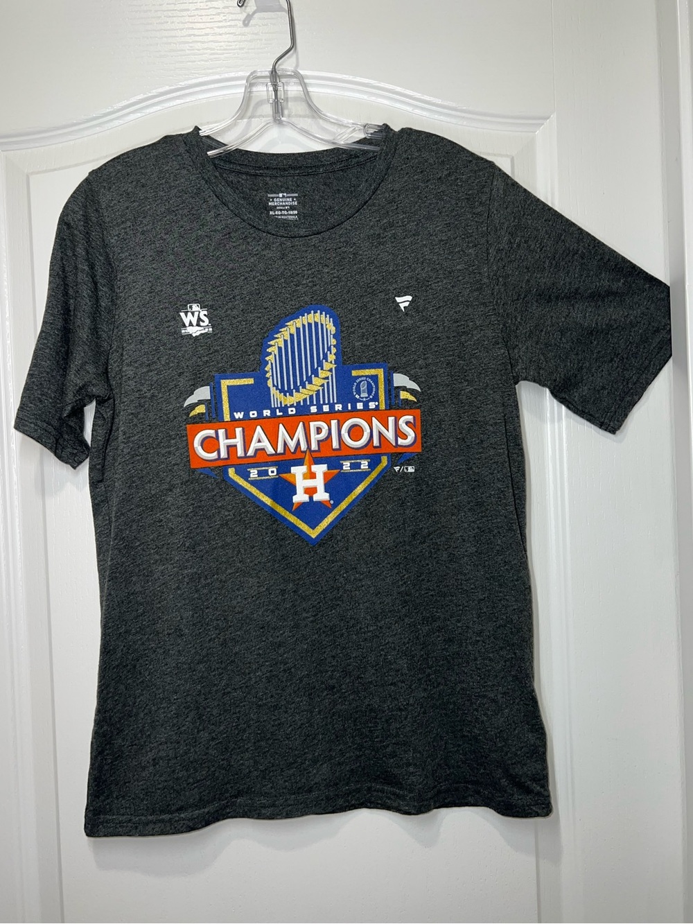 Houston Astros 2022 WS Champs Genuine Merchandise Heather Gray T-Shirt Size XL